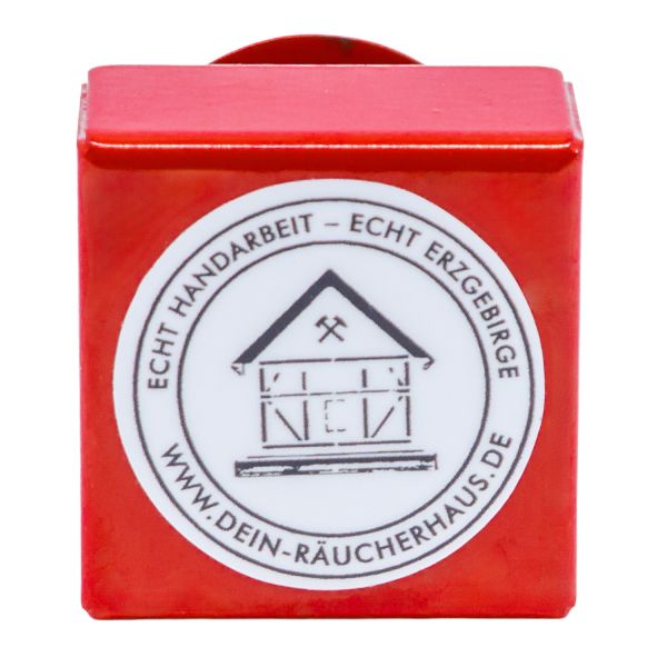 Räucherkerzenhalter | Erzgebirge | rot